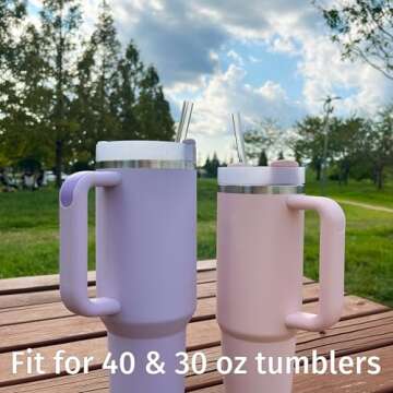 The best MOON 12 Inch Reusable Plastic Heart Straws for Stanley Cup 40 oz & 30 oz Tumbler Accessories Cute Clear Extra Long Replacement straw 4-Pack with brush Valentines Galentines day Gifts