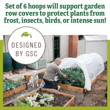 Gardener's Supply Company Hi-Rise Super Hoops, Set of 6