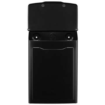 Architectural Mailboxes 2681B Black Marina Wall Mount Mailbox, Small