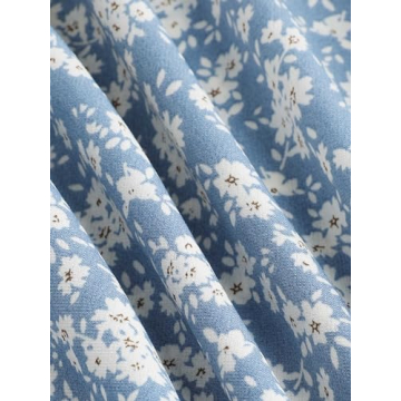 CIDER Santorini Beach Vacation Ditsy Floral Tie Dress