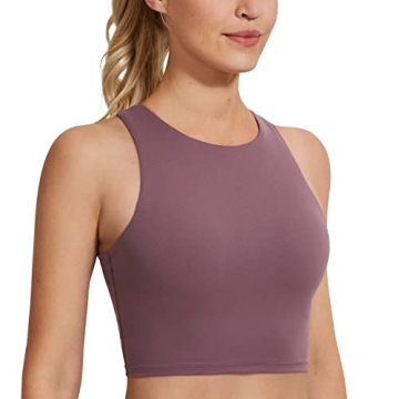 CRZ YOGA High Neck Women's Sports Bra - Perfect Fit