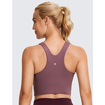 CRZ YOGA High Neck Women's Sports Bra - Perfect Fit
