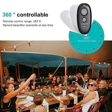 Camera Remote Control Wireless Shutter for Canon EOS RP, R6, ROS RP, Rebel T6, T7, T5, T3, SL2, 5D Mark II, 5d Mark iii, 5d Mark iv, 6D Mark II, 7d Mark ii, 7D Series, 5D Series; for Fujifilm X-T3