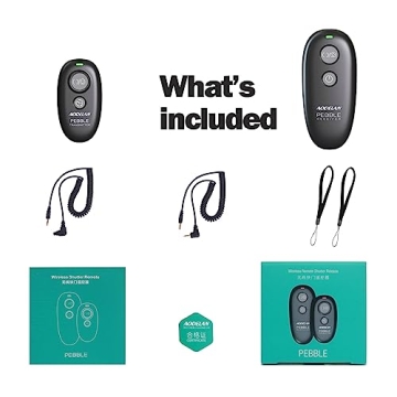 Camera Remote Control Wireless Shutter for Canon EOS RP, R6, ROS RP, Rebel T6, T7, T5, T3, SL2, 5D Mark II, 5d Mark iii, 5d Mark iv, 6D Mark II, 7d Mark ii, 7D Series, 5D Series; for Fujifilm X-T3