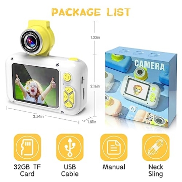 ARNSSIEN Kids Digital Camera for 4-11 Year Olds