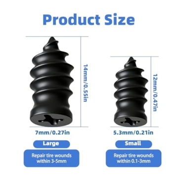 Fodeuxp Tire Repair Nails Kit - 20 Pcs of Easy Self-Serve Plugs