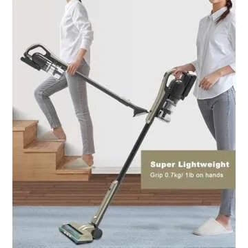 Lightweight Prisvacs Cordless Vacuum with Powerful 25Kpa Suction