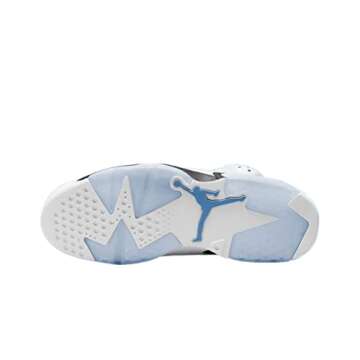 Nike Jordan Mens Air Jordan 6 Retro CT8529 410 UNC - Size 8.5, University Blue/White-college