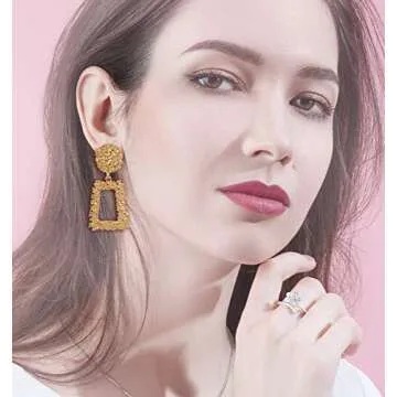 Trendy JOERICA Statement Earrings for Women - Geometric Dangle
