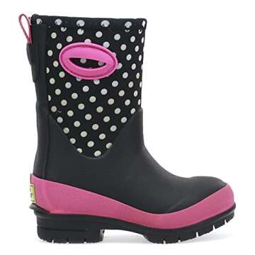 Western Chief Kid's Cold Rated Neoprene Memory Foam Snow Boot, Chloe Dot, 2 M US Little Kid