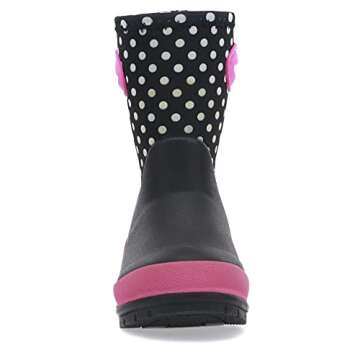 Western Chief Kid's Cold Rated Neoprene Memory Foam Snow Boot, Chloe Dot, 2 M US Little Kid