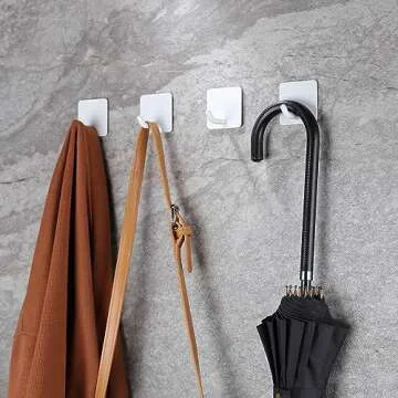 YIGII Adhesive Towel Hooks for Home Organization