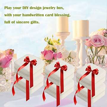 CIPIDI Travel Jewelry Case Bridesmaid Gifts Box,6 Pack Small Jewelry Box Mini Jewelry Organizer,PU Leather Portable Earring Storage Box for Women Girls Bridesmaid Proposal Gifts