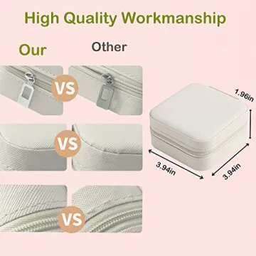 CIPIDI Travel Jewelry Case Bridesmaid Gifts Box,6 Pack Small Jewelry Box Mini Jewelry Organizer,PU Leather Portable Earring Storage Box for Women Girls Bridesmaid Proposal Gifts