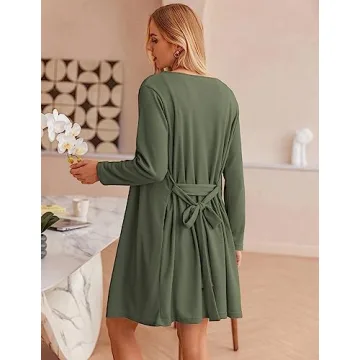 Ekouaer Women's 3 Piece Waffle Knit Lounge Set