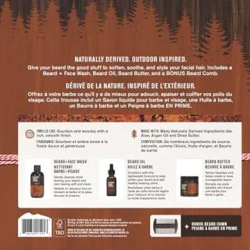 Every Man Jack Aged Bourbon Beard Kit for Men Grooming Set