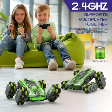 LECPOP 8WD Remote Control Stunt Car for Kids Ages 3 to 14