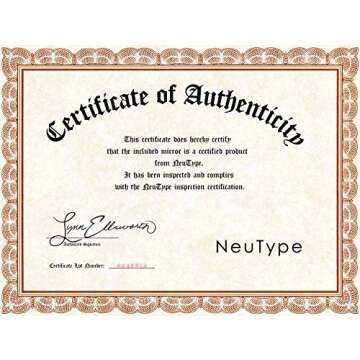 NeuType Full Length Mirror Floor Mirror with Standing Holder Bedroom/Locker Room Standing/Hanging Mirror Dressing Mirror Wall-Mounted Mirror (Black), 65"x22"