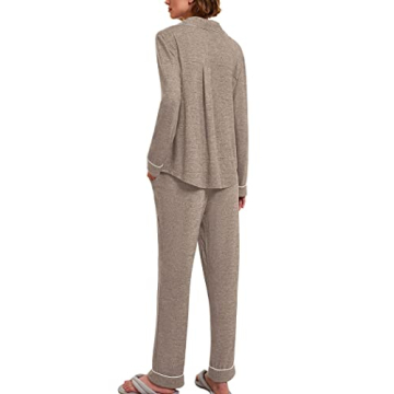 Ekouaer Cute Long Sleeve Sleepwear Pajama Set for Women