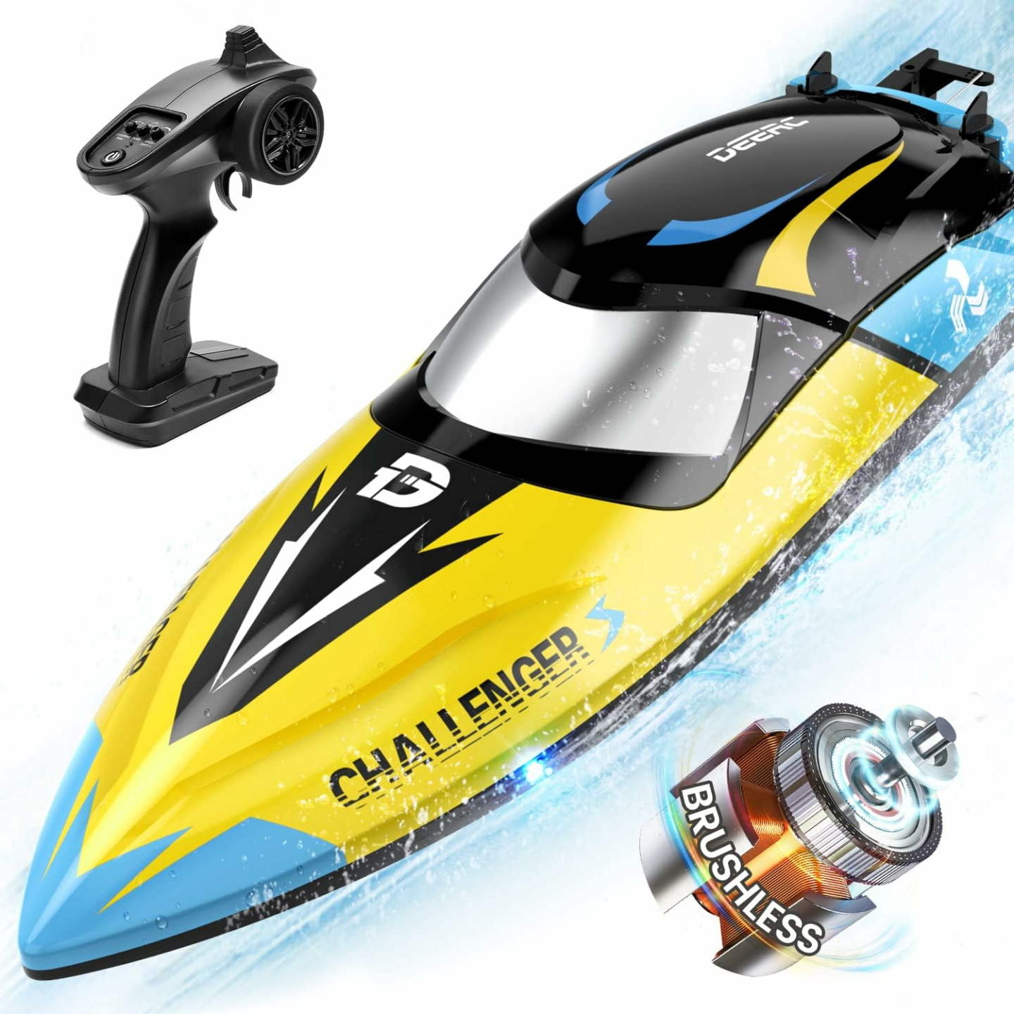 Fast Brushless RC Boat - 30+ MPH Speed Water Toy