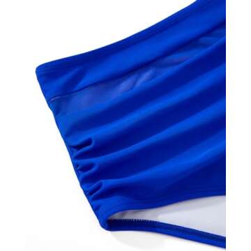 SUUKSESS Sexy High Waisted Bikini Tummy Control Swimsuit