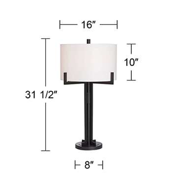 Franklin Iron Works Idira Modern Table Lamp 31.5 Inch Tall