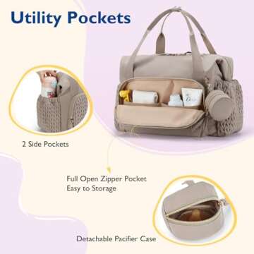 mommore Diaper Bag Tote for Stylish & Functional Baby Care