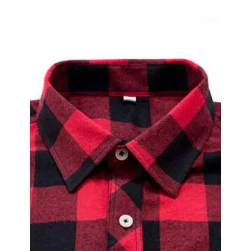 Alimens & Gentle Warm Flannel Casual Shirt for Men - Stylish & Comfortable