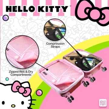 FUL Hello Kitty Carry On Luggage, Stylish and Durable Suitcase