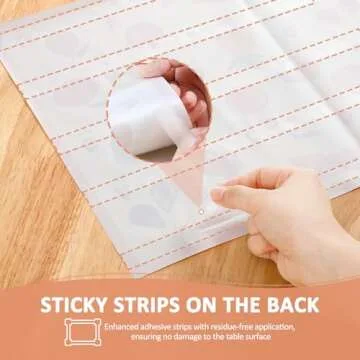 60 Pack Disposable Placemats for Baby & Toddle, 12" x 18" Restaurant Table Mats, Sticky Kids Placemat for Picnic Table, Party, Travel, Fruit Alphabet Theme