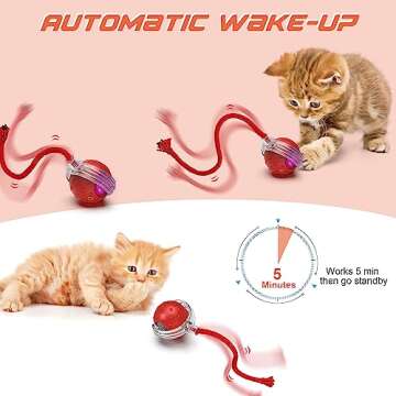 IOKHEIRA Smart Cat Toy Ball for Interactive Play