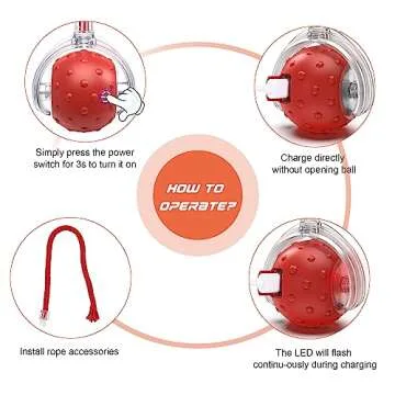 IOKHEIRA Smart Cat Toy Ball for Interactive Play