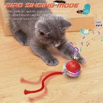 IOKHEIRA Smart Cat Toy Ball for Interactive Play