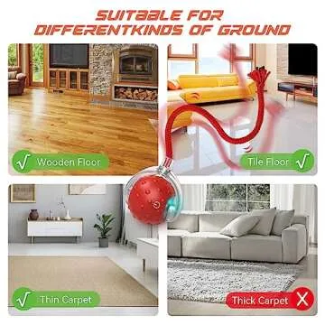 IOKHEIRA Smart Cat Toy Ball for Interactive Play