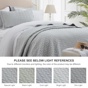 Lightweight SunStyle Home Quilt Set for All Seasons 90x96
