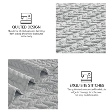 Lightweight SunStyle Home Quilt Set for All Seasons 90x96