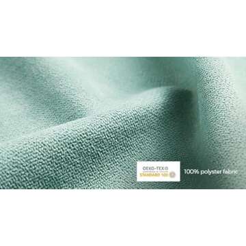 LINSY HOME Sofa Couch, Reversible Sectional Sofa with Storage, Modular Sofa with Chaise for Living Room, Teal