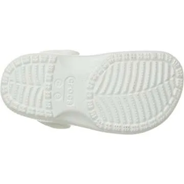 Crocs Unisex-Child Classic Clogs, White, 5 Big Kid