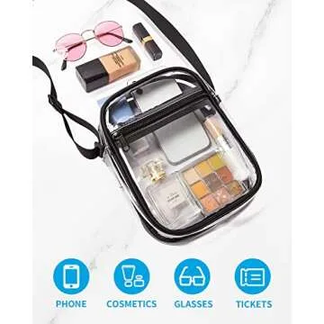 Vorspack Clear Stadium Bag - Perfect for Events & Travel