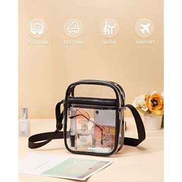 Vorspack Clear Stadium Bag - Perfect for Events & Travel