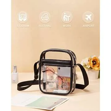 Vorspack Clear Stadium Bag - Perfect for Events & Travel