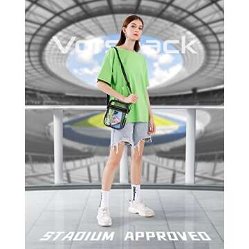 Vorspack Clear Stadium Bag - Perfect for Events & Travel