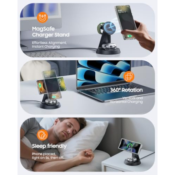 3 in 1 Magnetic Wireless Charger for Samsung Devices