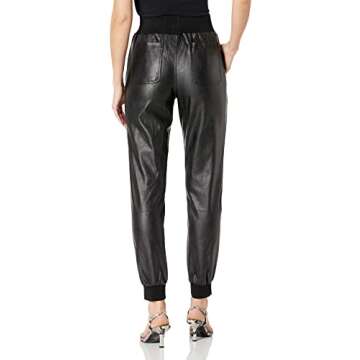KENDALL + KYLIE Women's Vegan Leather Jogger