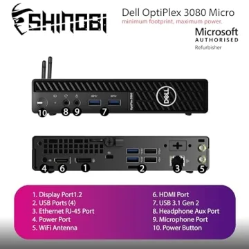 Dell OptiPlex 3090 Mini PC with Intel i5 and 32GB RAM