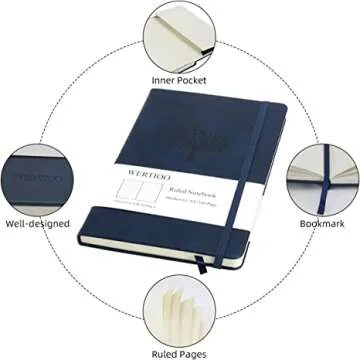 WERTIOO Hardcover Notebook - Durable & Stylish