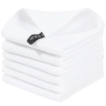 Homaxy 100% Cotton Waffle Weave Kitchen Dish Cloths, Ultra Soft Absorbent Quick Drying Dish Towels, ...