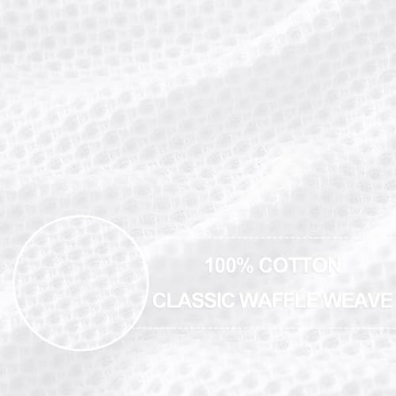 Homaxy Cotton Waffle Weave Dish Cloths 6-Pack - Ultra Soft
