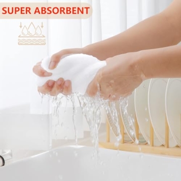 Homaxy Cotton Waffle Weave Dish Cloths 6-Pack - Ultra Soft