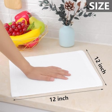 Homaxy Cotton Waffle Weave Dish Cloths 6-Pack - Ultra Soft